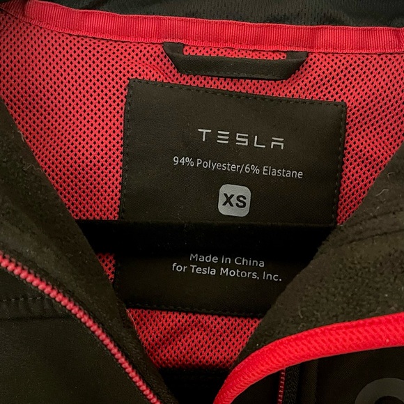 Tesla Motors Women’s Corp Fleece Jacket in Black - Picture 4 of 7